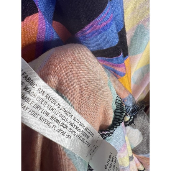 Soma Cool Nights Robe L/XL Women Kimono Hawaiian Golden Girls Comfort Lounge Art - Picture 8 of 11